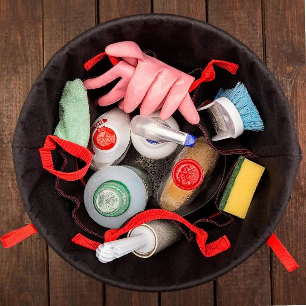 Gardening Tool Organizer - for Gallon Buckets, Available in Black & Red