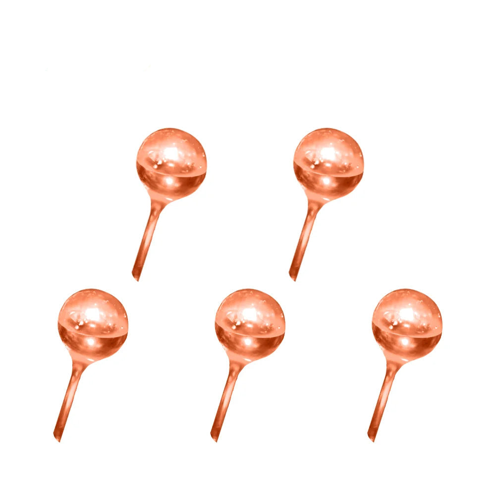 Small Watering Globes - 5 Pack, Available in Various Colors, Plastic
