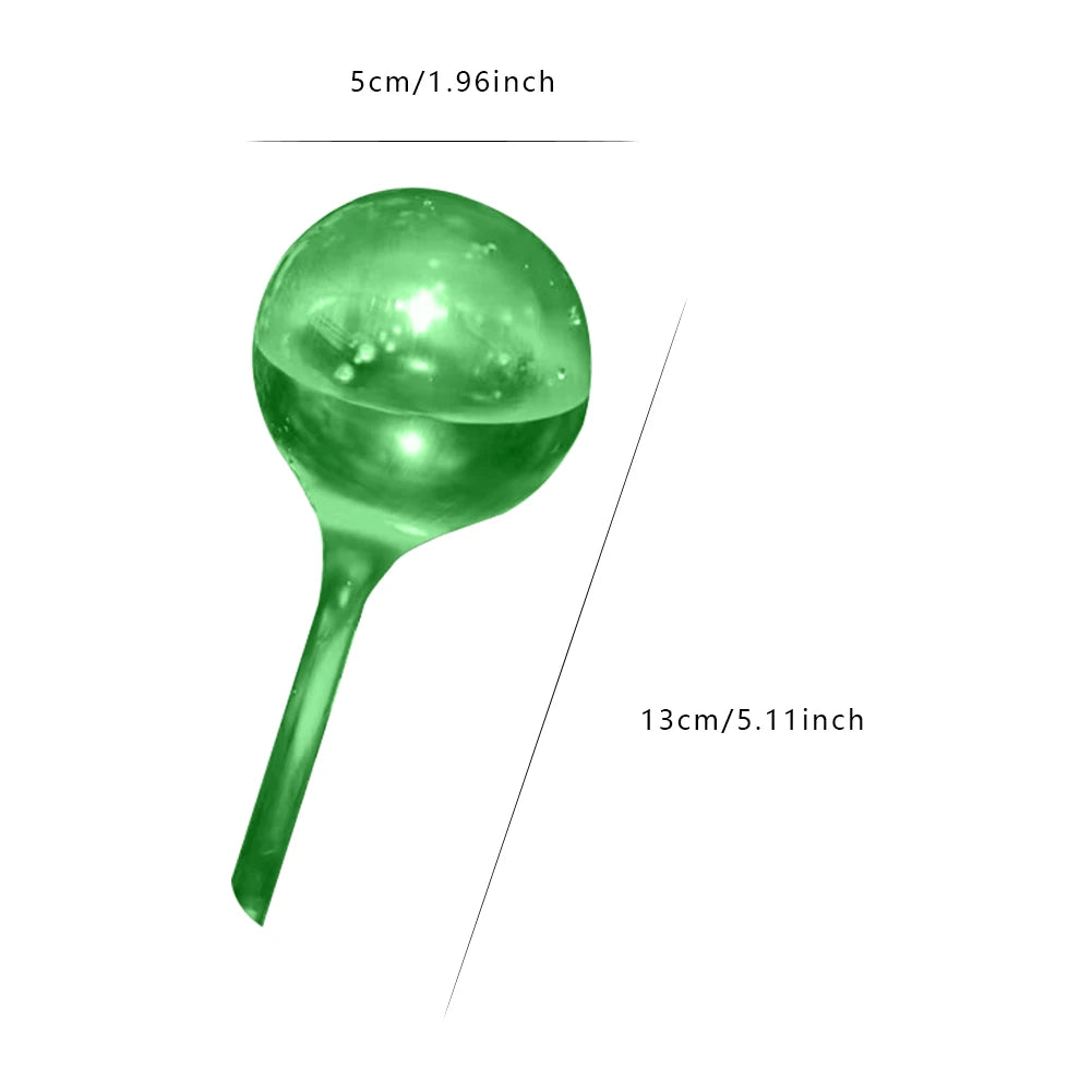 Small Watering Globes - 5 Pack, Available in Various Colors, Plastic