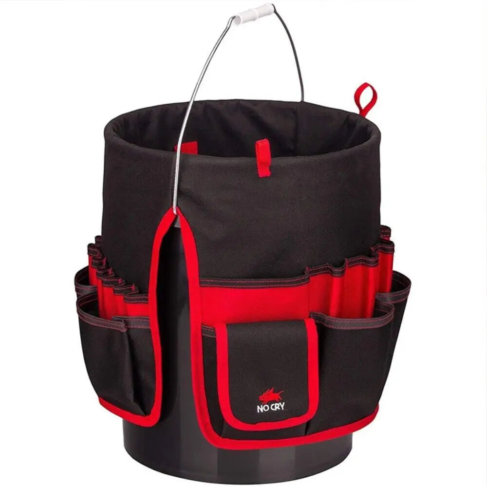 Gardening Tool Organizer - for Gallon Buckets, Available in Black & Red