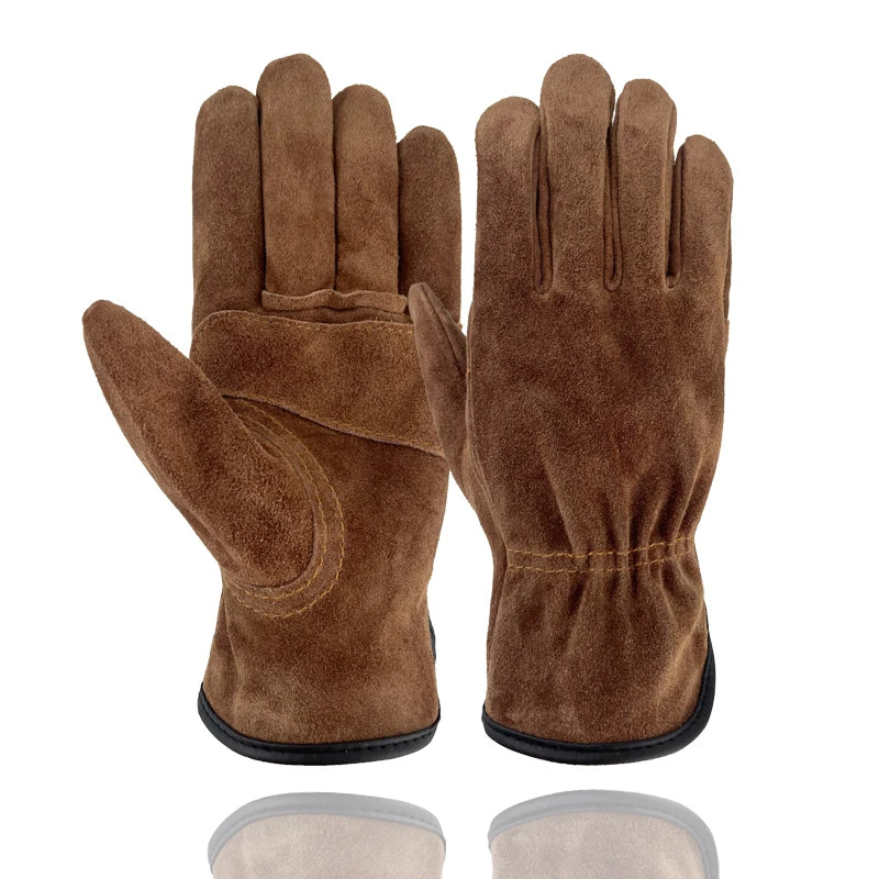 Leather Gardening Gloves - Various Sizes, Available in Brown