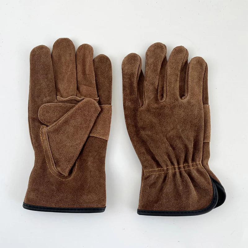 Leather Gardening Gloves - Various Sizes, Available in Brown