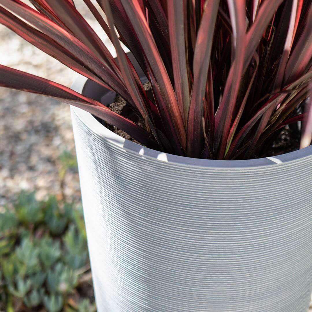 Extra Large Planter (Grey) - 15.3" W, 28" Tall, Indoor / Outdoor Use
