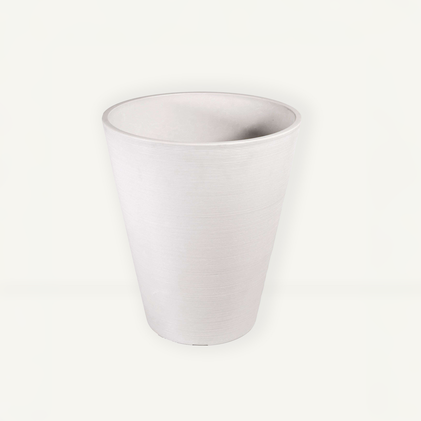 Extra Large Planter (White) - 15" W X 18.5" H, for Larger Sized Plants, Indoor / Outdoor Use