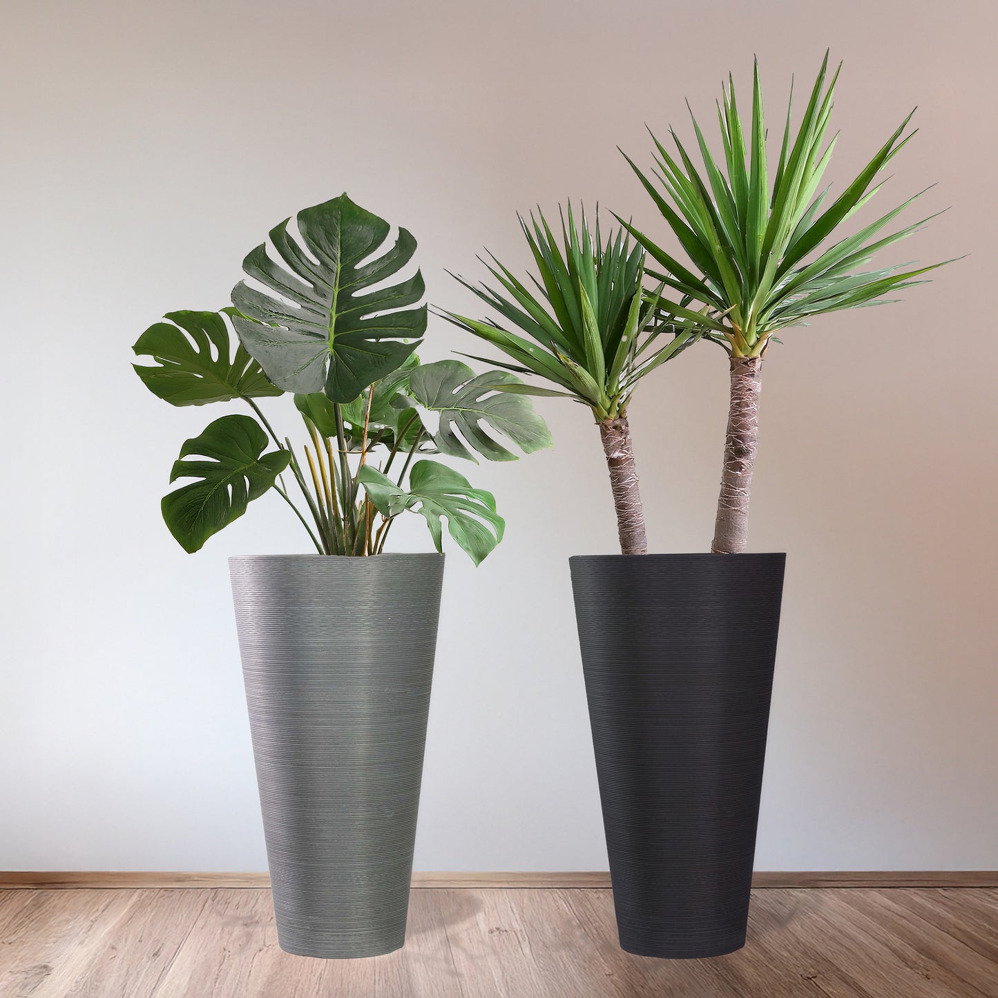 Extra Large Planter (Jet Black) - 15.3" W, 28" Tall