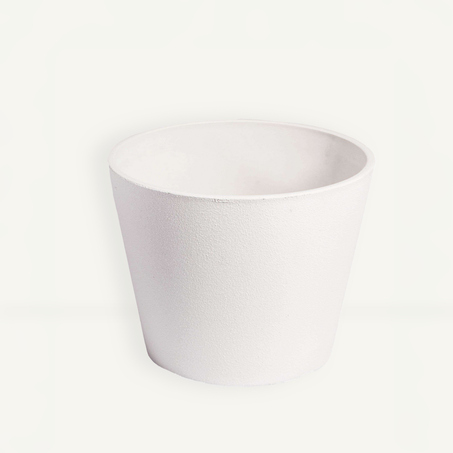 Large Plant Pot (White) - 9.8" W for Larger Sized Plants