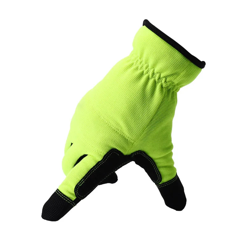 Gardening Gloves - 2 Pack, Size L, Available in Black or Lime Green