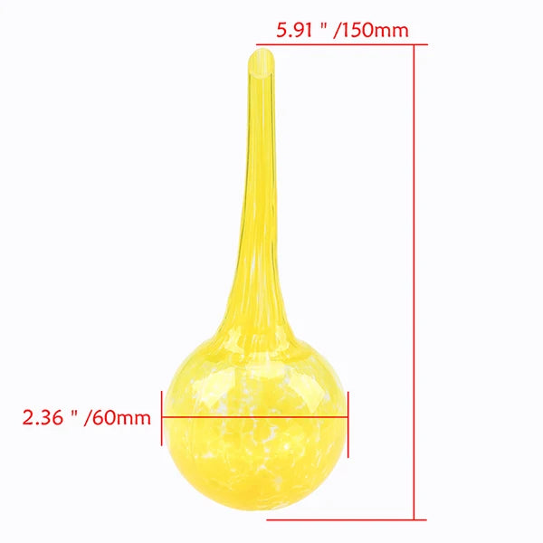 Glass Watering Globes - 5 Pack, Various Colors, Self-Watering