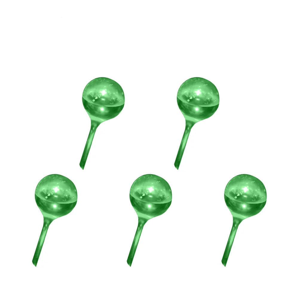 Small Watering Globes - 5 Pack, Available in Various Colors, Plastic