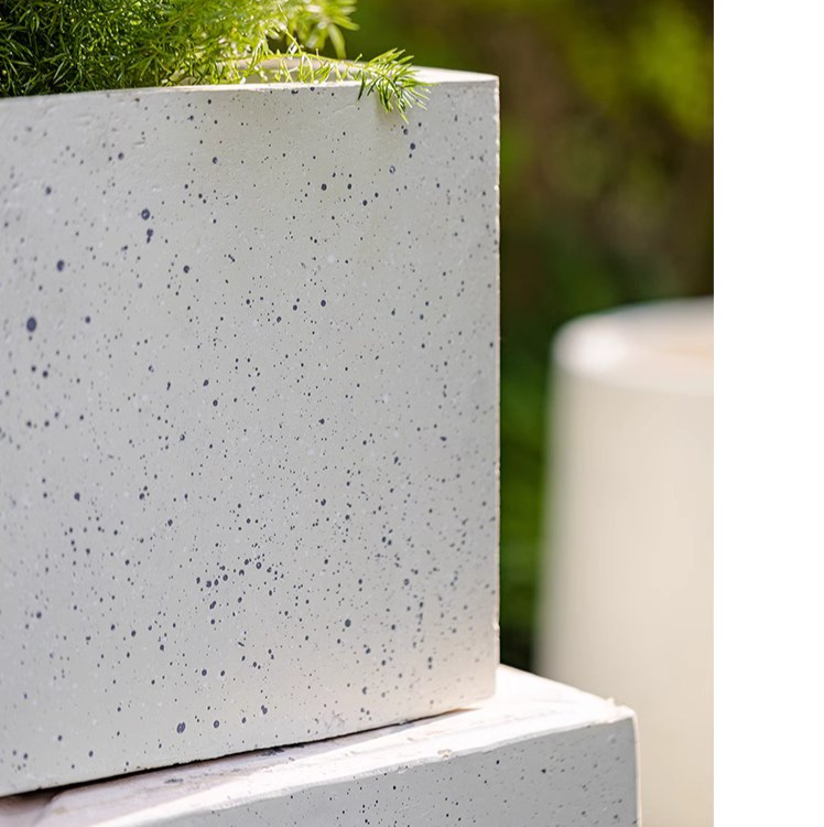 Square Planter Box (White) - Available in 8.6" W or 10.6" W, Indoor / Outdoor Use