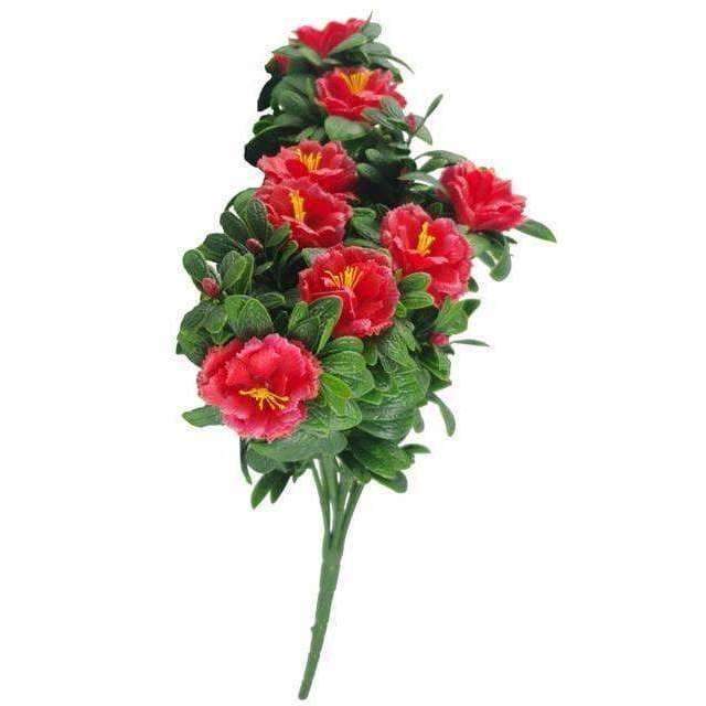 Artificial Flower Bouquet (Red) - 17.7" L