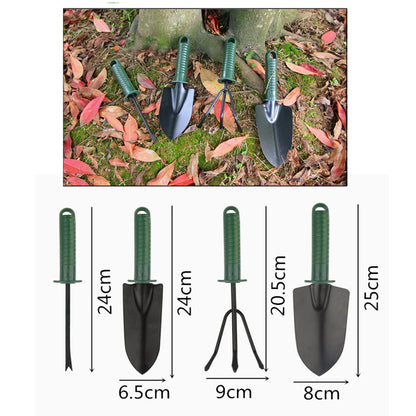 Garden Tool Bundle (Green) - 4 Pack, Comes with Hand Weeder