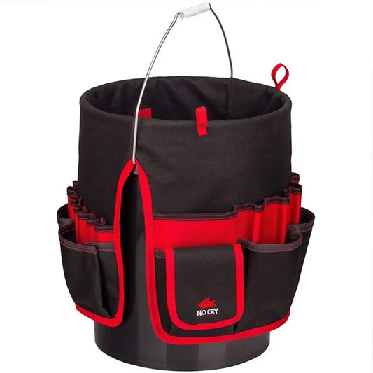 Gardening Tool Organizer - for Gallon Buckets, Available in Black & Red