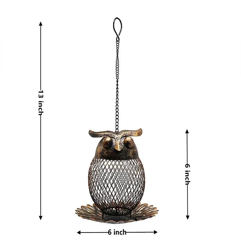 Decorative Owl Bird Feeder