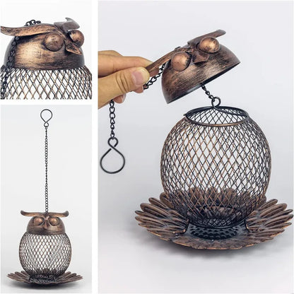 Decorative Owl Bird Feeder