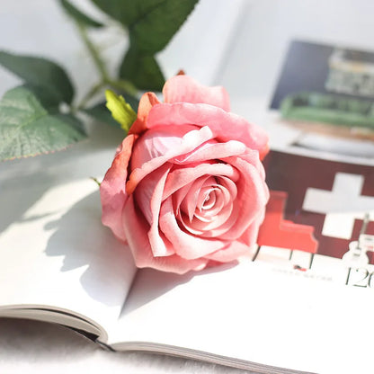 Silk Roses - 3 Pack Bundle, Available in Assorted Colors, 20.8"