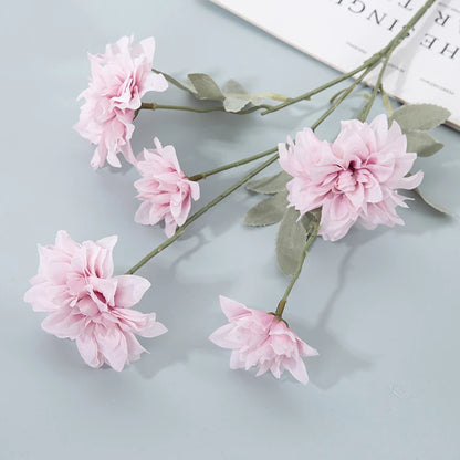 Artificial Silk Dahlias - 35.4" H, Available in Assorted Colors