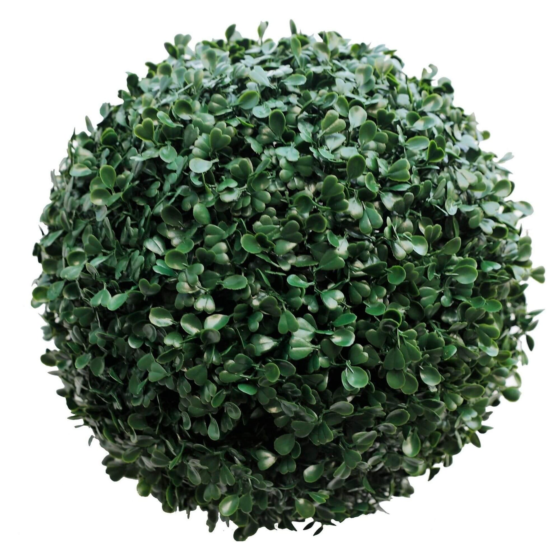 an artificial boxwood ball