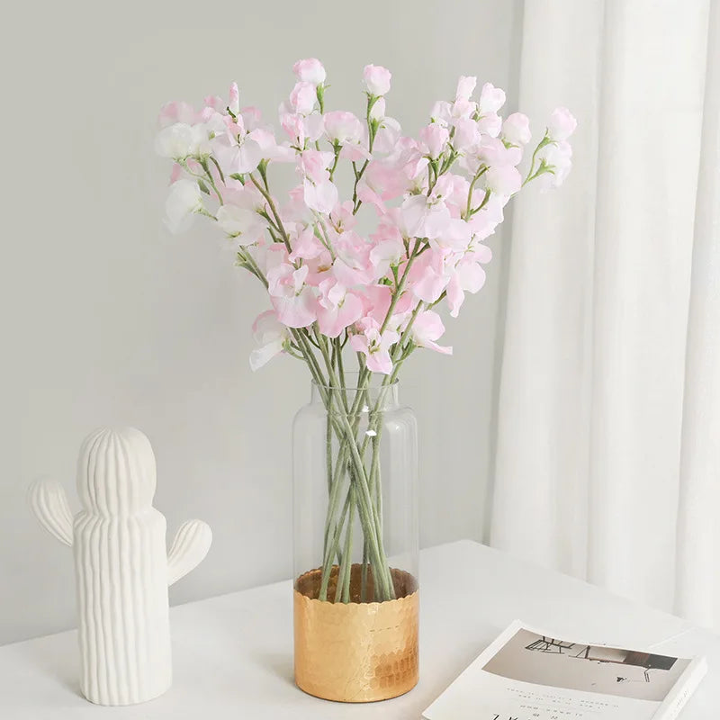 Silk Sweet Pea Flowers - 24.4" L, Available in Assorted Colors