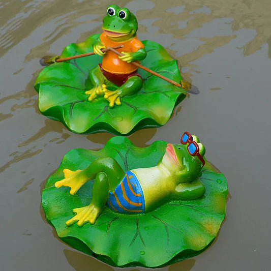 Miniature Frog Statues - Floatable