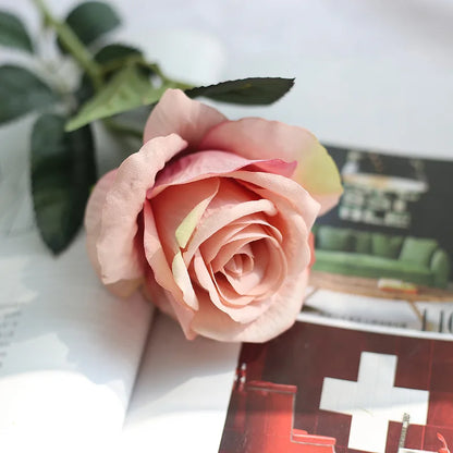 Silk Roses - 3 Pack Bundle, Available in Assorted Colors, 20.8"
