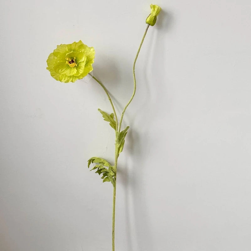 Silk Poppy Stems - 41.3" L, Available in Assorted Colors