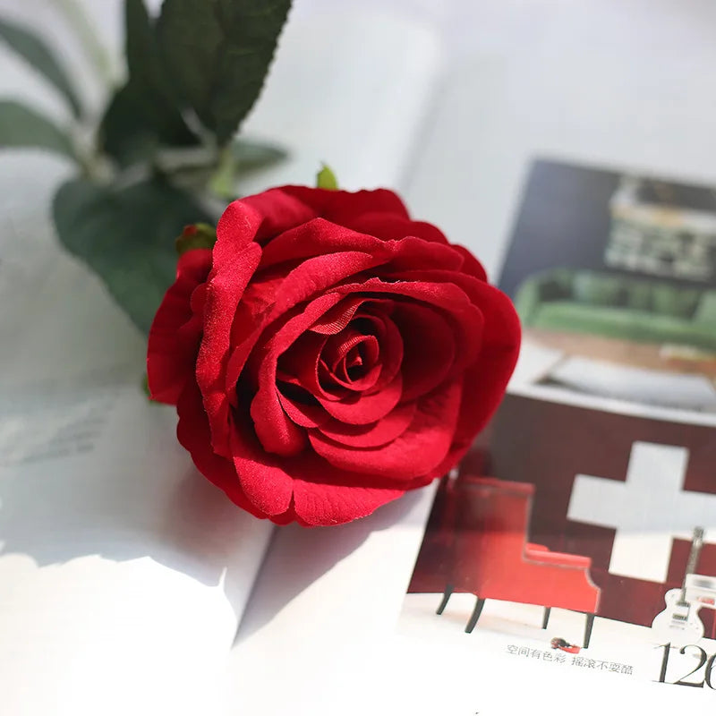 Silk Roses - 3 Pack Bundle, Available in Assorted Colors, 20.8"