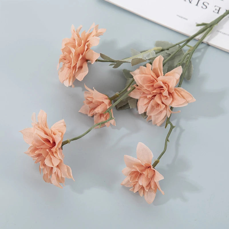 Artificial Silk Dahlias - 35.4" H, Available in Assorted Colors