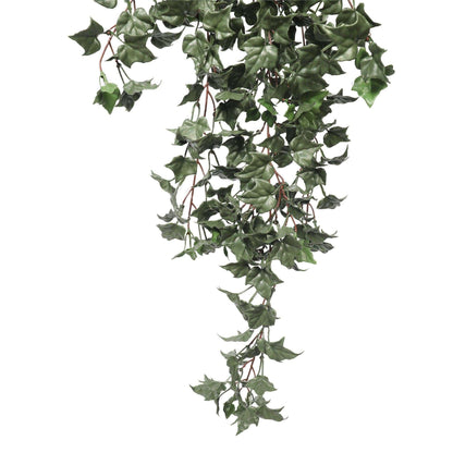 a close up on an artificial ivy plant