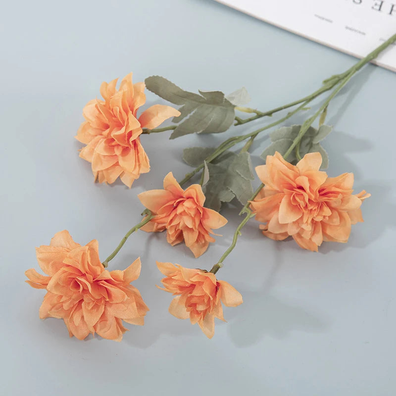 Artificial Silk Dahlias - 35.4" H, Available in Assorted Colors