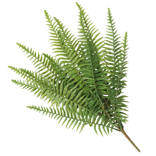 an artificial fern sprig