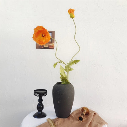 Silk Poppy Stems - 41.3" L, Available in Assorted Colors