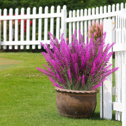 Faux Lavender Stems - 5 or 10 Pack Bundle, Various Colors