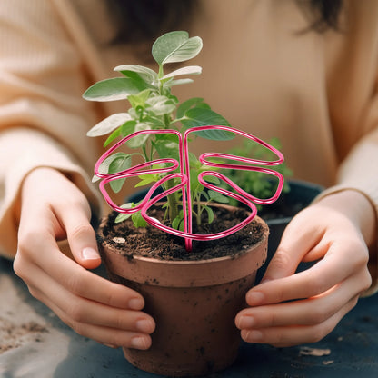 Metal Plant Ring for Plant Support - Comes in a Monstera Shape