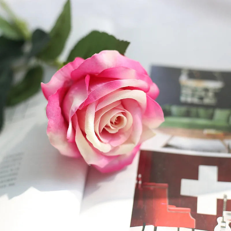 Silk Roses - 3 Pack Bundle, Available in Assorted Colors, 20.8"