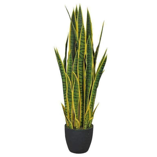 an artificial dracaena in pot