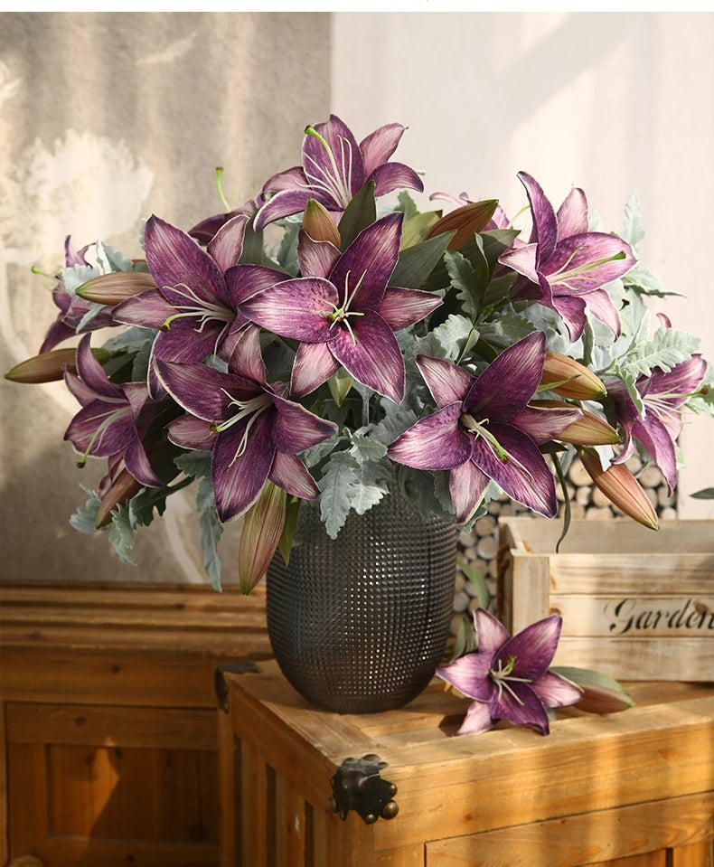 Silk Lilies - 20.8" L, Available in Assorted Colors