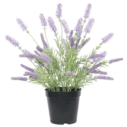a potted artificial lavender plant