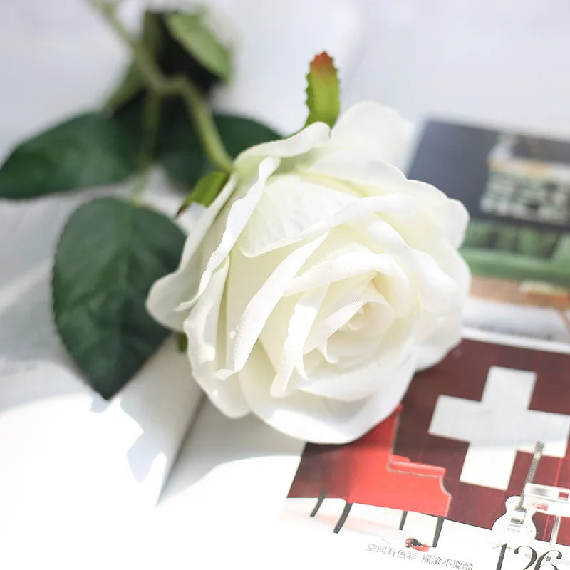 Silk Roses - 3 Pack Bundle, Available in Assorted Colors, 20.8"