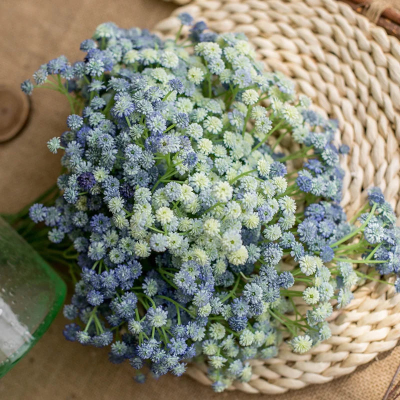 a bouquet of artificial gypsophila flowers