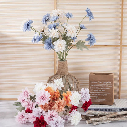 Artificial Silk Dahlias - 35.4" H, Available in Assorted Colors