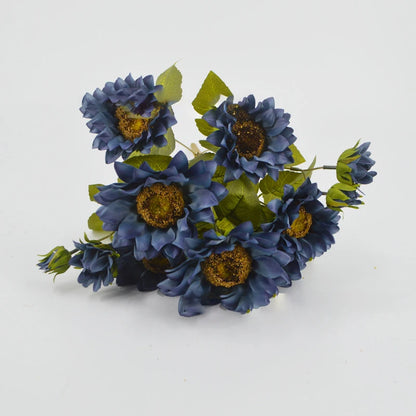 Silk Sunflower Bouquet - 20.8" L, Available in Assorted Colors