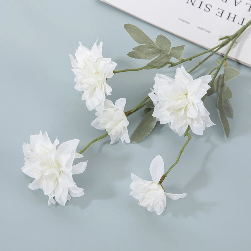 Artificial Silk Dahlias - 35.4" H, Available in Assorted Colors