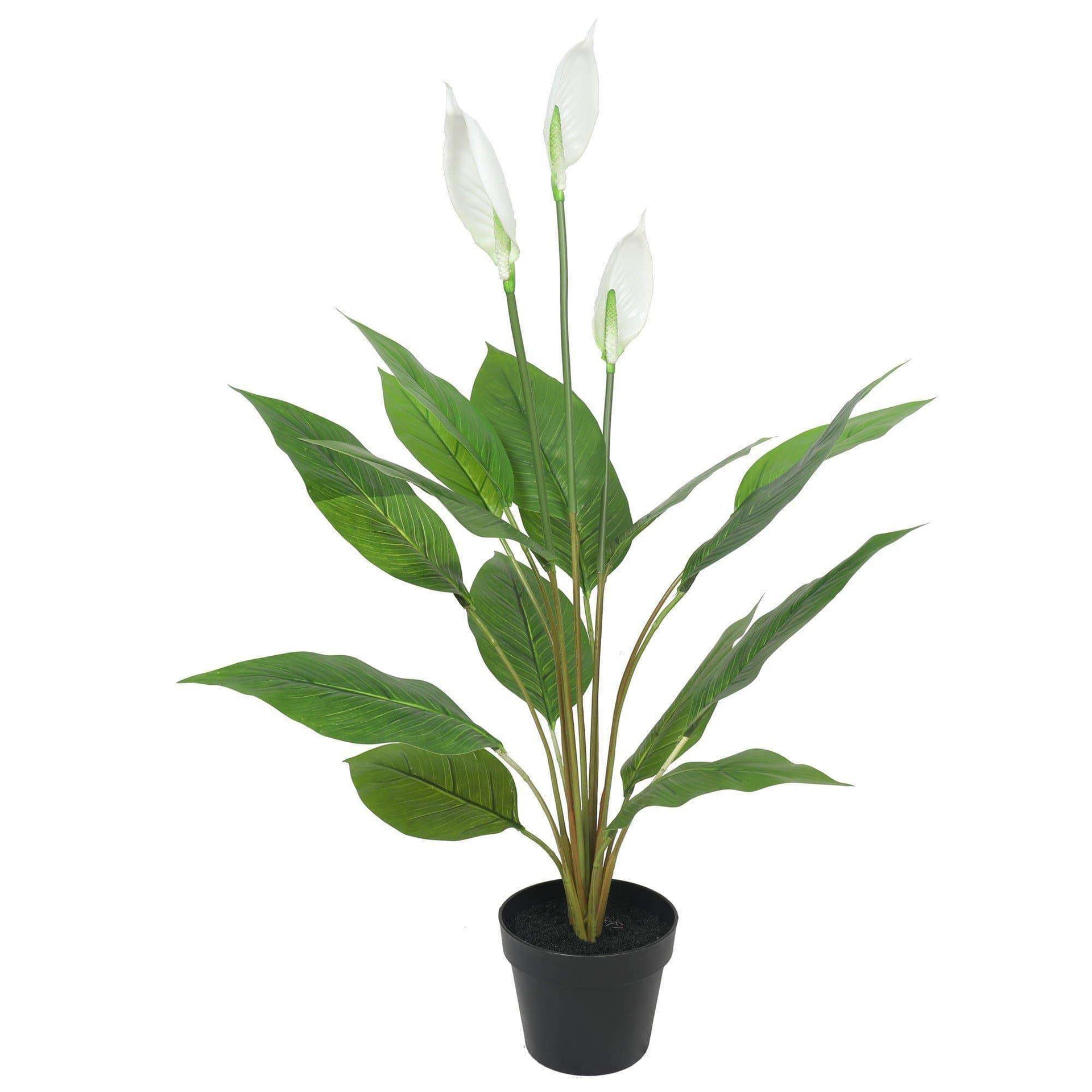 artificial white single stem peace lily Artificial Lily