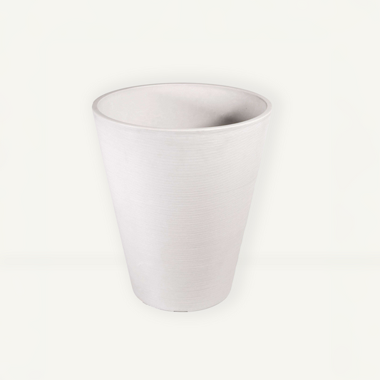 Extra Large Planter (White) - 15" W X 18.5" H, for Larger Sized Plants, Indoor / Outdoor Use