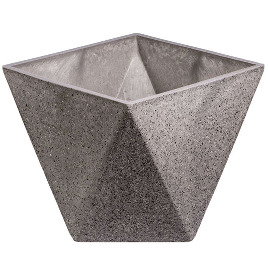 Square Planter - 11.8" Width for Larger Plants, Grey