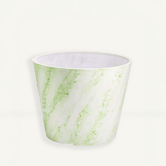 Large Planter (Green) - 9.8" W x 7.9" H, for Larger Sized Plants