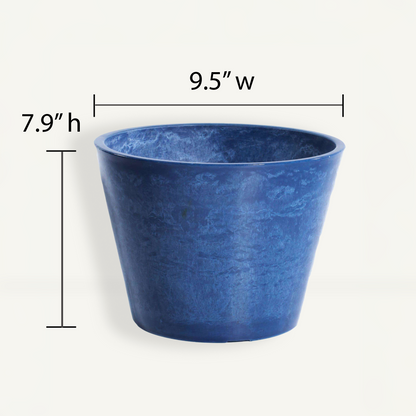 Large Planter (Ocean Blue) - 9.5" W for Larger Sized Plants