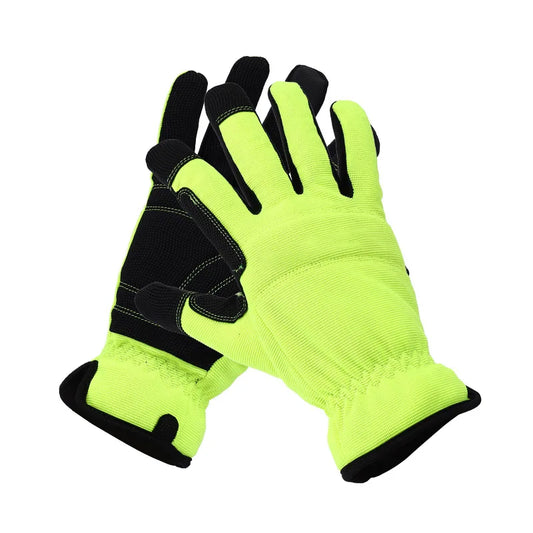 Gardening Gloves - 2 Pack, Size L, Available in Black or Lime Green