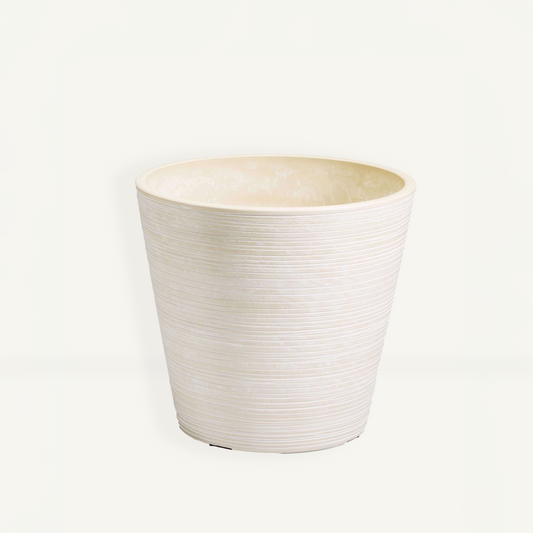 Plant Pot (Cream) - 5.5" W x 4.7" H, for Smaller or Medium Sized Plants